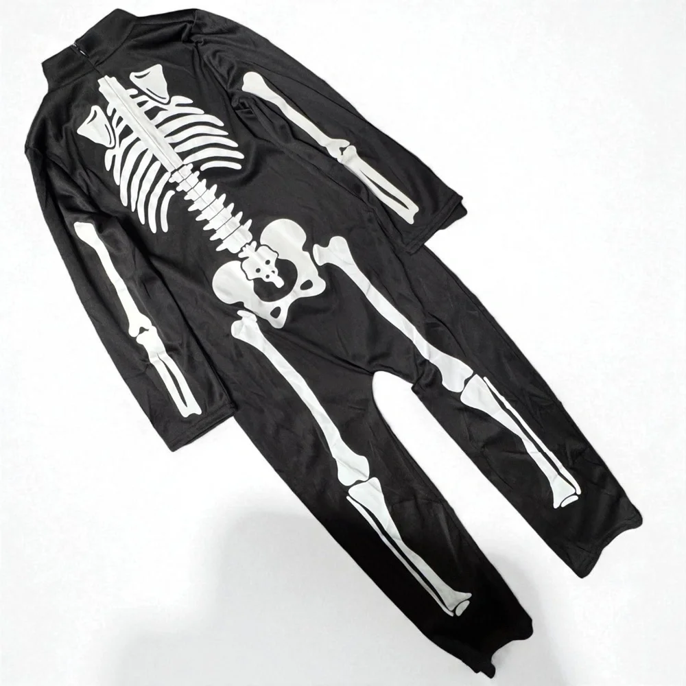 Glow in Dark Skeleton Costume NWOT Small Halloween